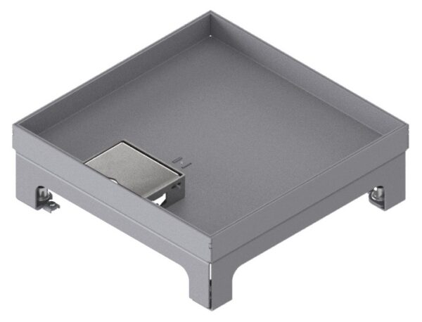 Produktbild UBD 217 201  -  Unterflur-Bodendose UBD 210 small inkl. Deckel mit Kante, geschlossen, 20mm Vertiefung und 1 Schnurauslass
